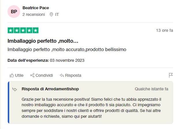 arredamentishop it recensioni di Beatrice Pace